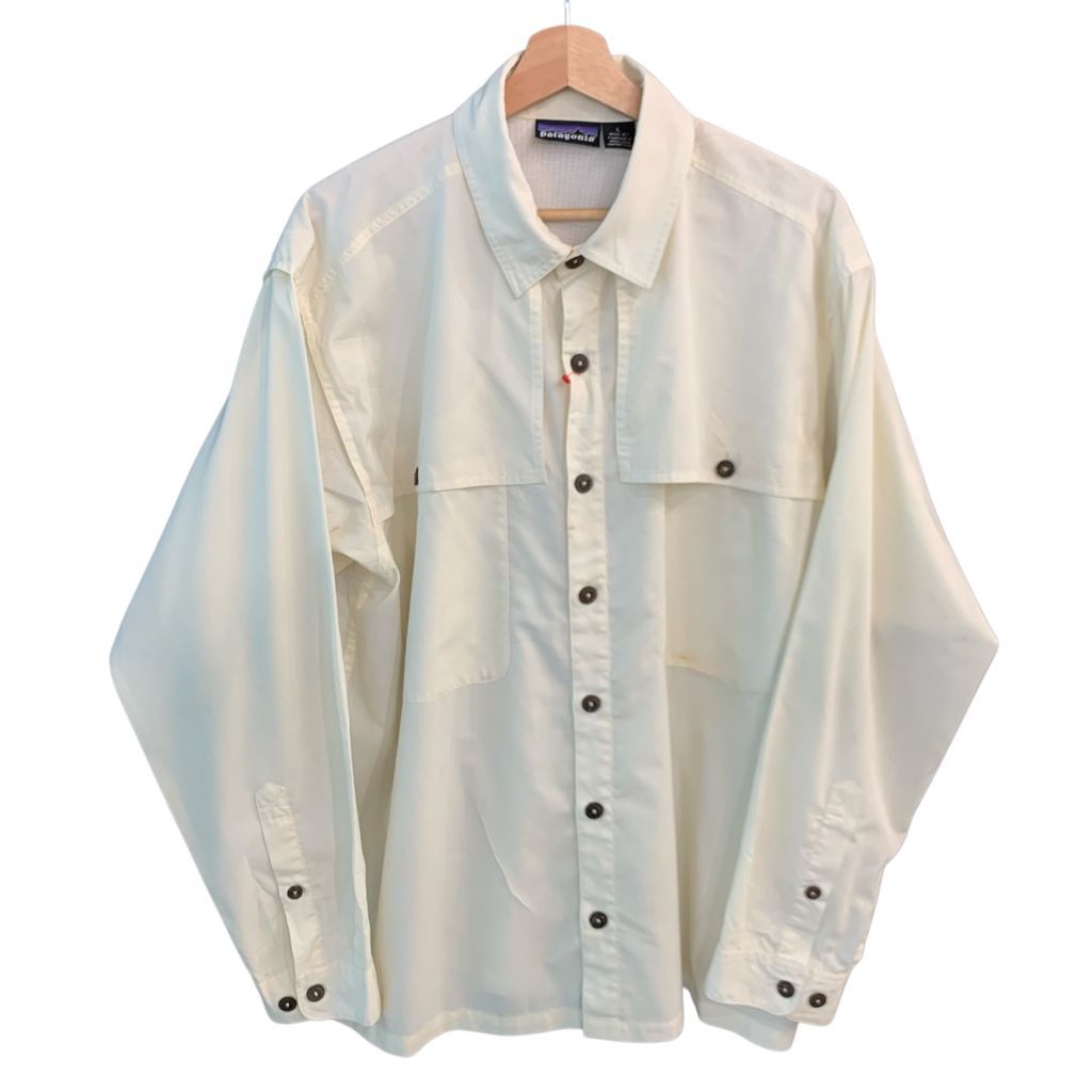 99年製 パタゴニア Patagonia アイランドホッパーシャツ 82020 F99 長袖 フィッシングシャツ No.I887