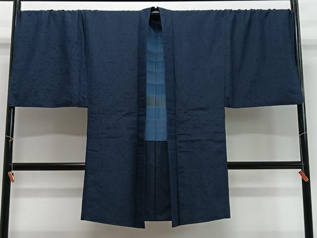 平和屋着物∞男性　長羽織　髭紬地　キングサイズ　褐返色　正絹　逸品　CABG3683ua 平和屋着物∞男性 長羽織 髭紬地 キングサイズ 褐返色 正絹 逸品