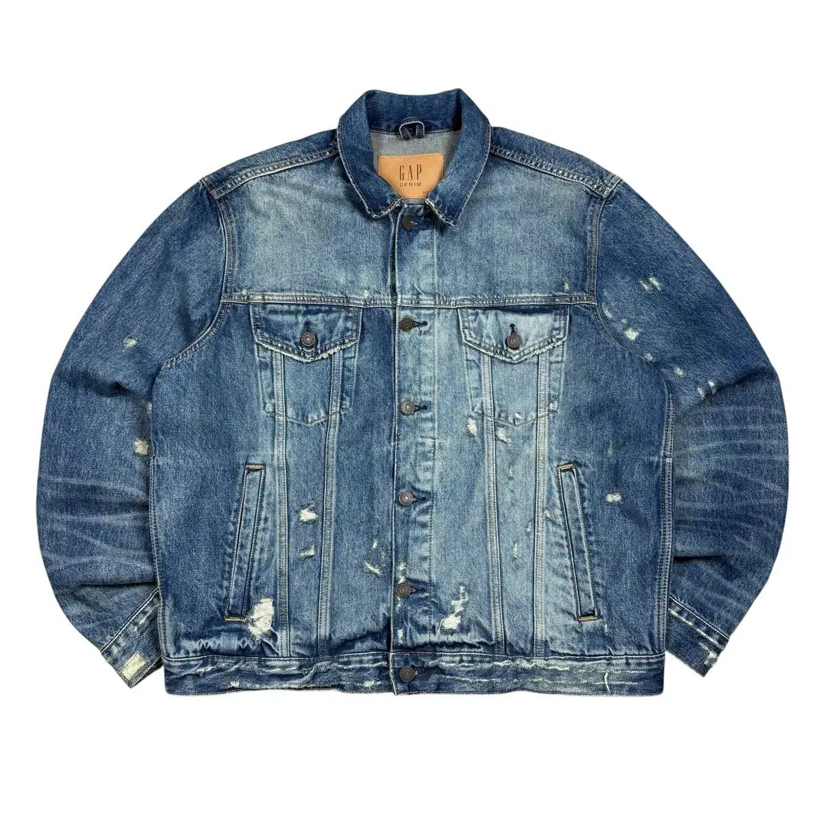GAP デニム ジャケット ダメージ ウォッシュ