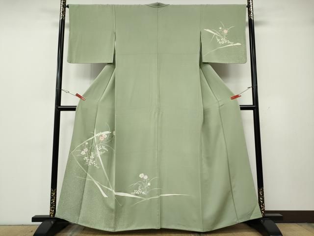 平和屋着物●訪問着　刺繍　草花文　金彩　正絹　逸品　CABG5570ut 30,420円