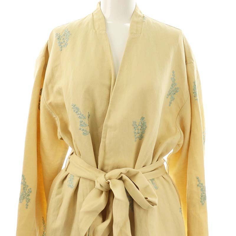 ヌキテパ NE QUITTEZ PAS! 23SS Cotton Linen Twill Embroidery Coat 