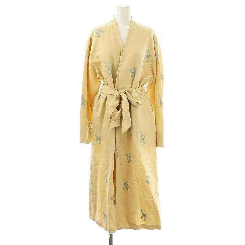ヌキテパ NE QUITTEZ PAS! 23SS Cotton Linen Twill Embroidery Coat 