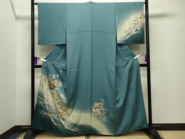 平和屋着物●訪問着　流水橘花文　暈し染め　金銀彩　正絹　逸品　CABG4520gh 30,420円