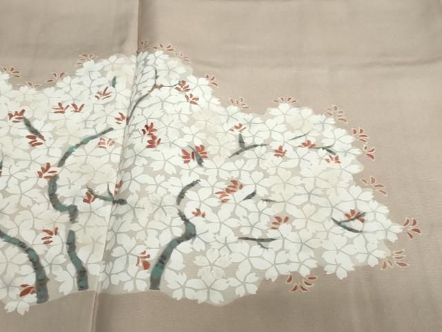 平和屋着物○訪問着 刺繍 枝桜文 正絹 逸品 DABF1540ud - メルカリ