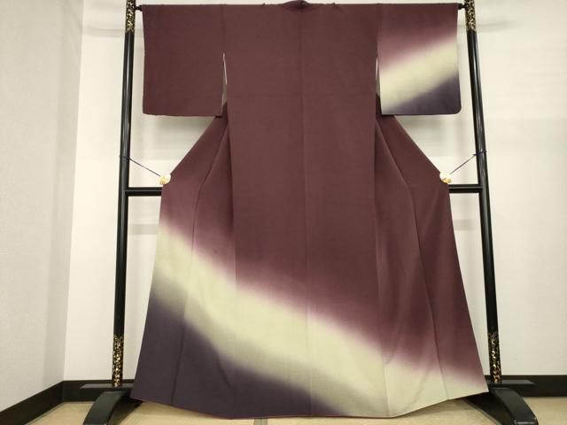 平和屋着物●訪問着　霞文　暈し染め　正絹　逸品　AABJ1426ck