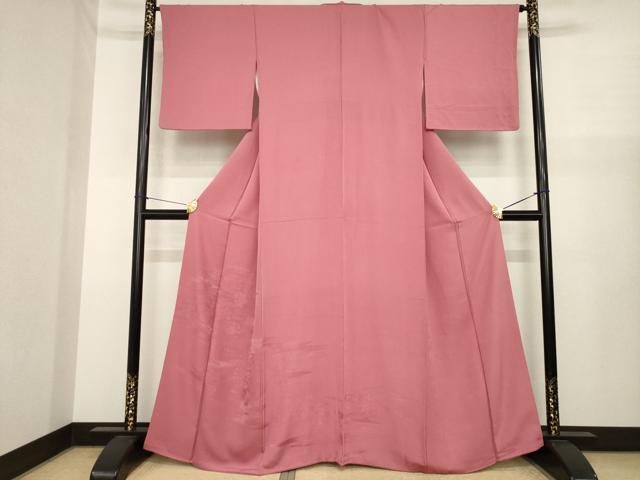 平和屋着物●色留訪問着　霞吉祥花文　桃色　正絹　逸品　AABJ1427ck