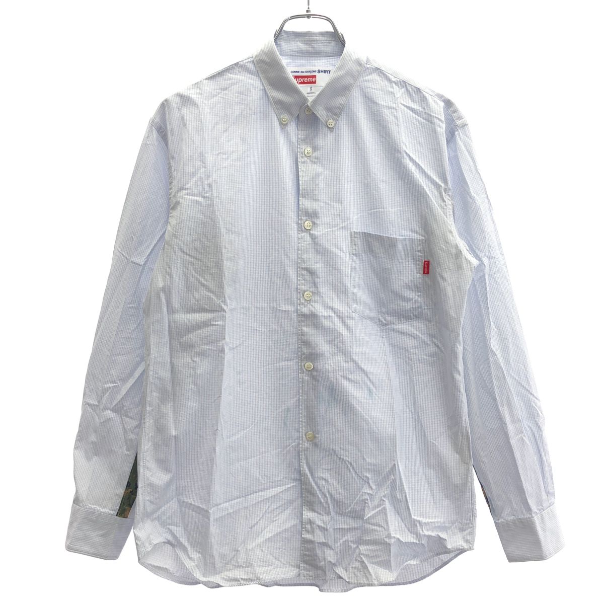 Supreme×COMME des GARCONS SHIRT シュプリーム コムデギャルソン シャツ 13SS L/S Gusset Shirt シャツ S1SS13 ブルー系 S