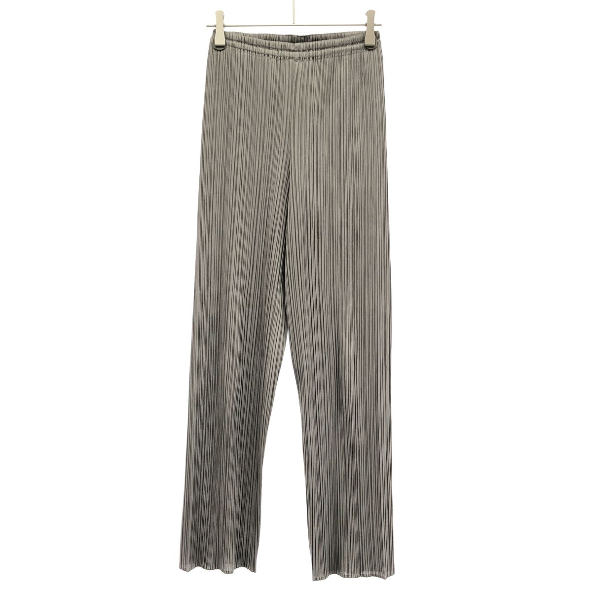 PLEATS PLEASE ISSEY MIYAKE プリーツプリーズ イッセイミヤケ プリーツイージーパンツ PP04-JF609 グレー 2 11,680円