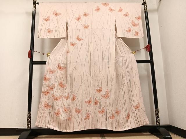 平和屋着物○訪問着 絞り 舞蝶文 正絹 逸品 AABJ1290ph - メルカリ