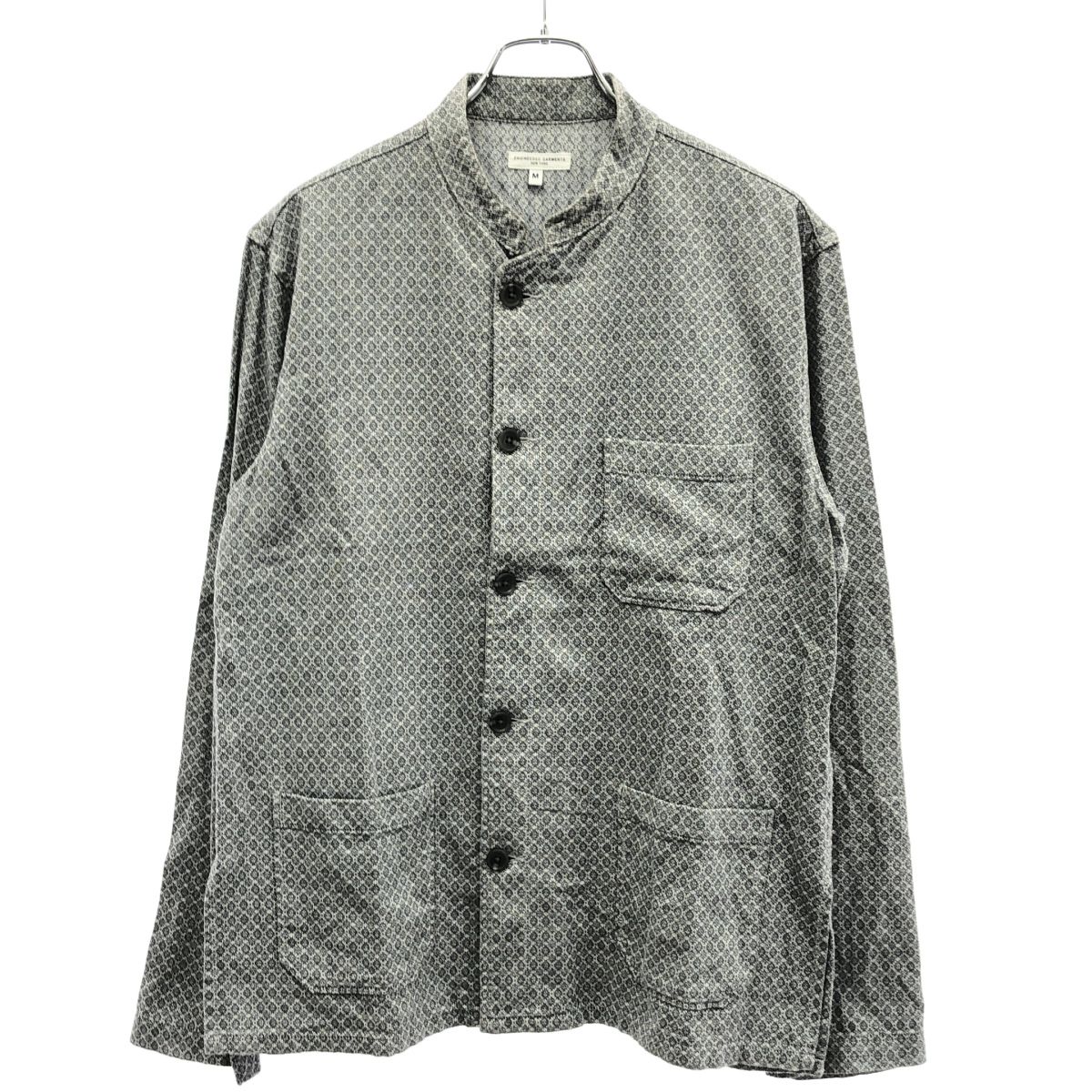 Engineered Garments エンジニアドガーメンツ Dayton Shirt 総柄ジャガードシャツジャケット グレー M