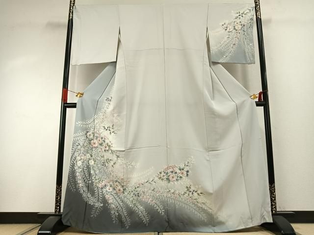 平和屋着物●訪問着 絞り 辻が花 暈し染め 正絹 逸品 AABI9158fy