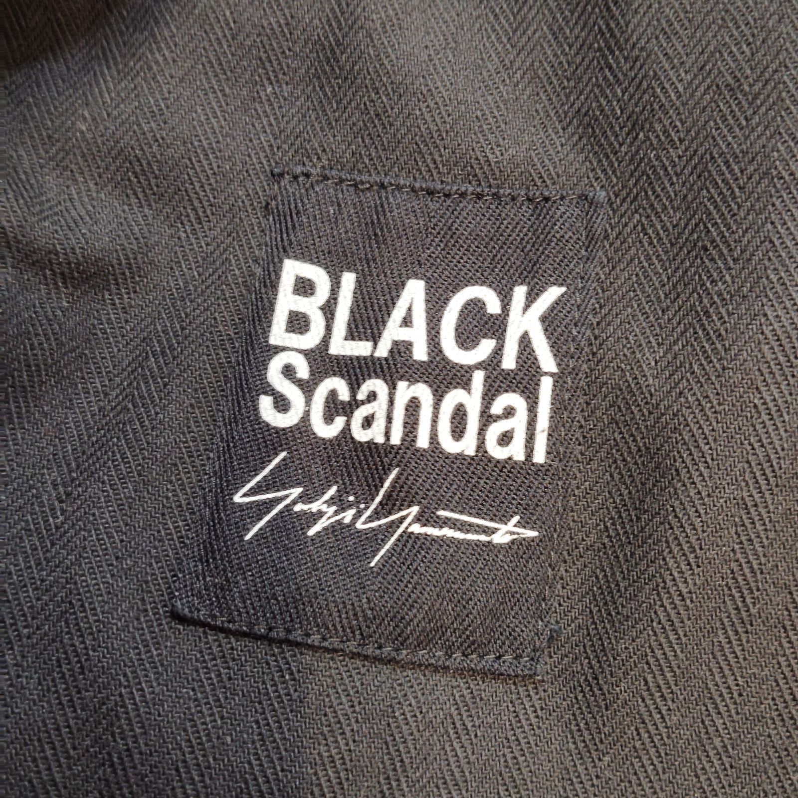 Yohji Yamamoto POUR HOMME 25aw BLACK SCANDAL HERRINGBONE WORK