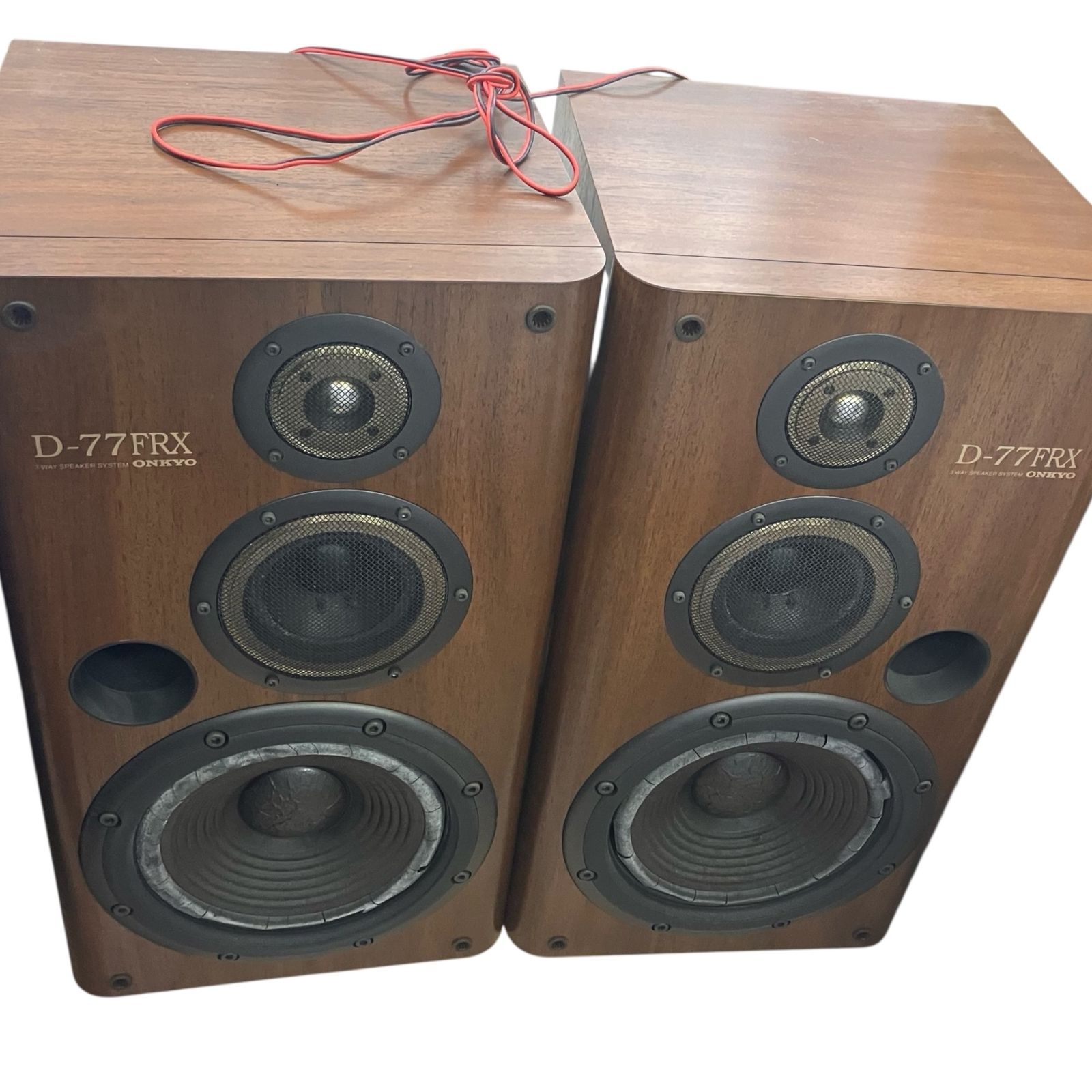 □ONKYO D-77FRX スピーカー ペア ブックシェルフ オンキョー 音出し