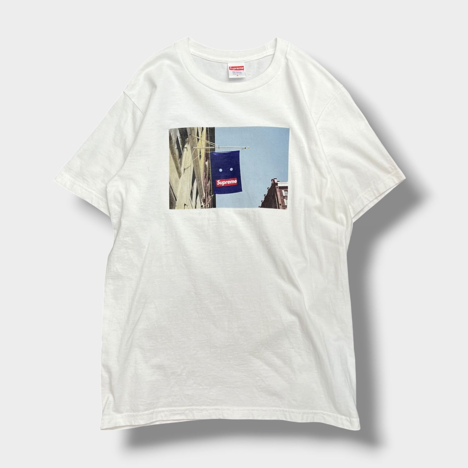 Supreme Banner Tee 19FW フォトプリント Tシャツ ホワイト Sサイズ 