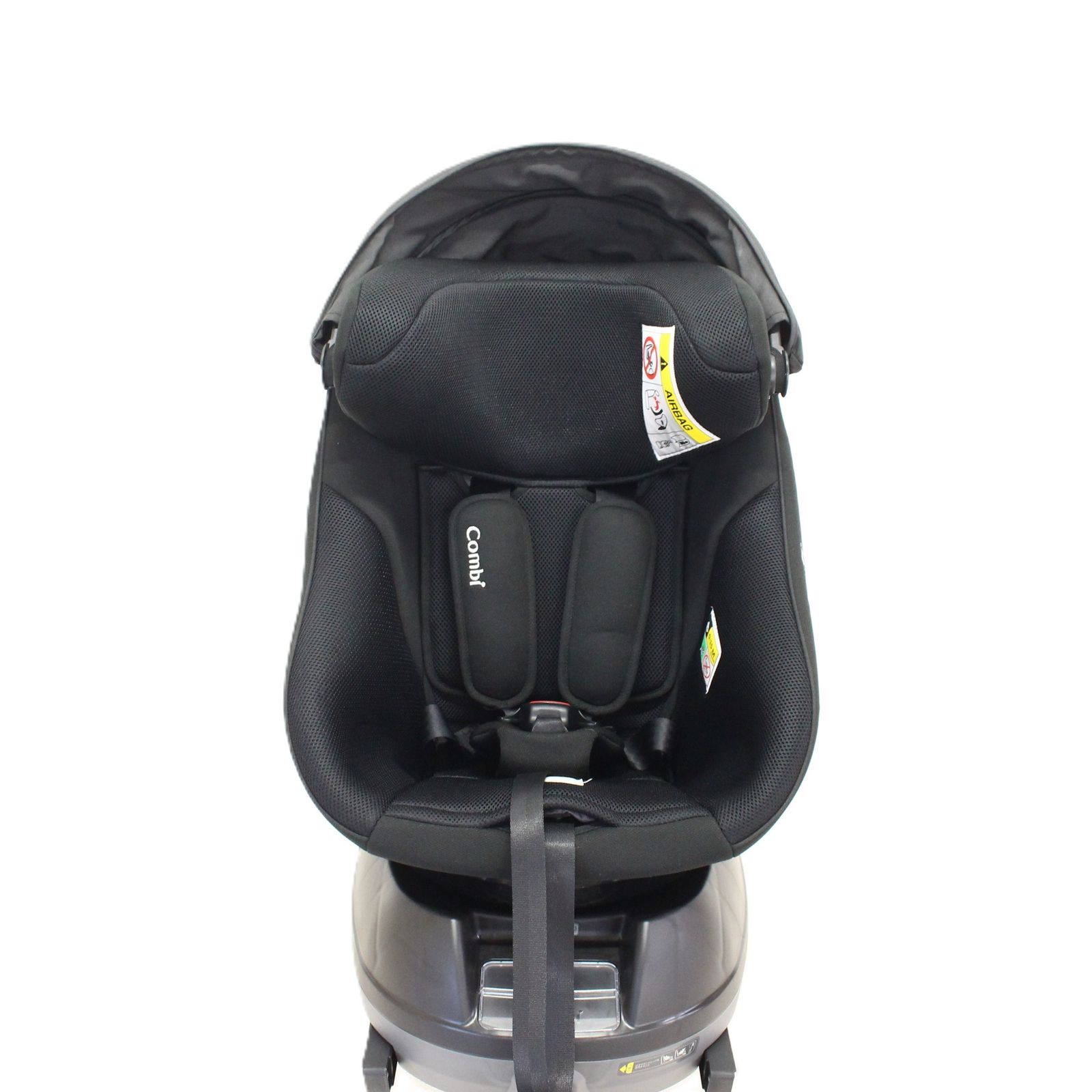 中古 コンビ クルムーヴ コンパクト R129 エッグショック JS チャイルドシート (ISOFIX固定 / R129適合) 4972990196710 ブラック【可(C)】