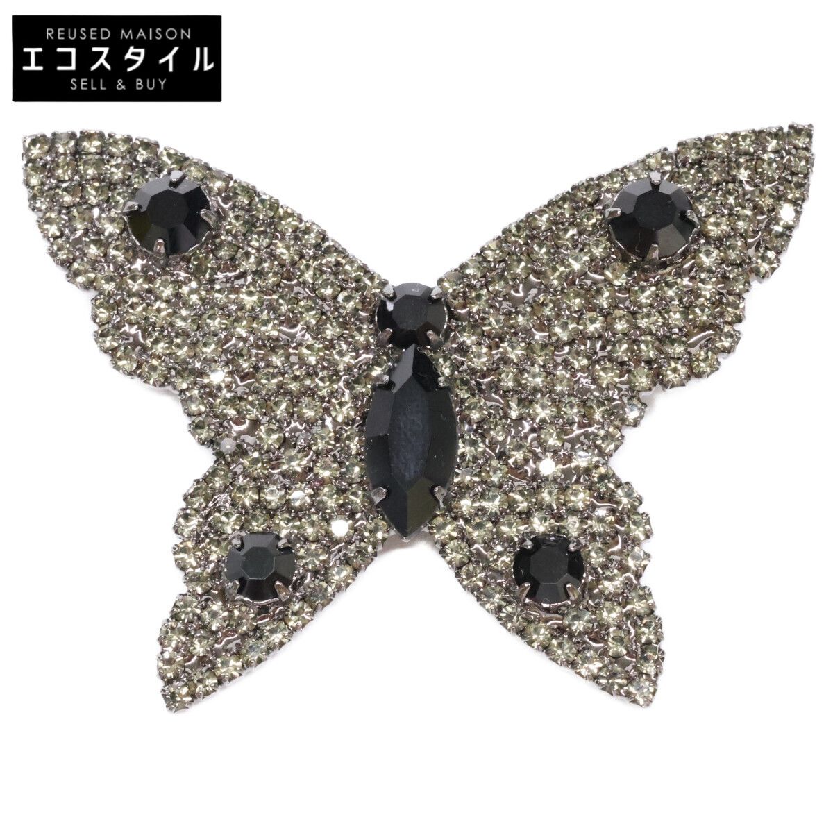 GIORGIO ARMANI　ジョルジオアルマーニ　【美品】バタフライ ビジュー