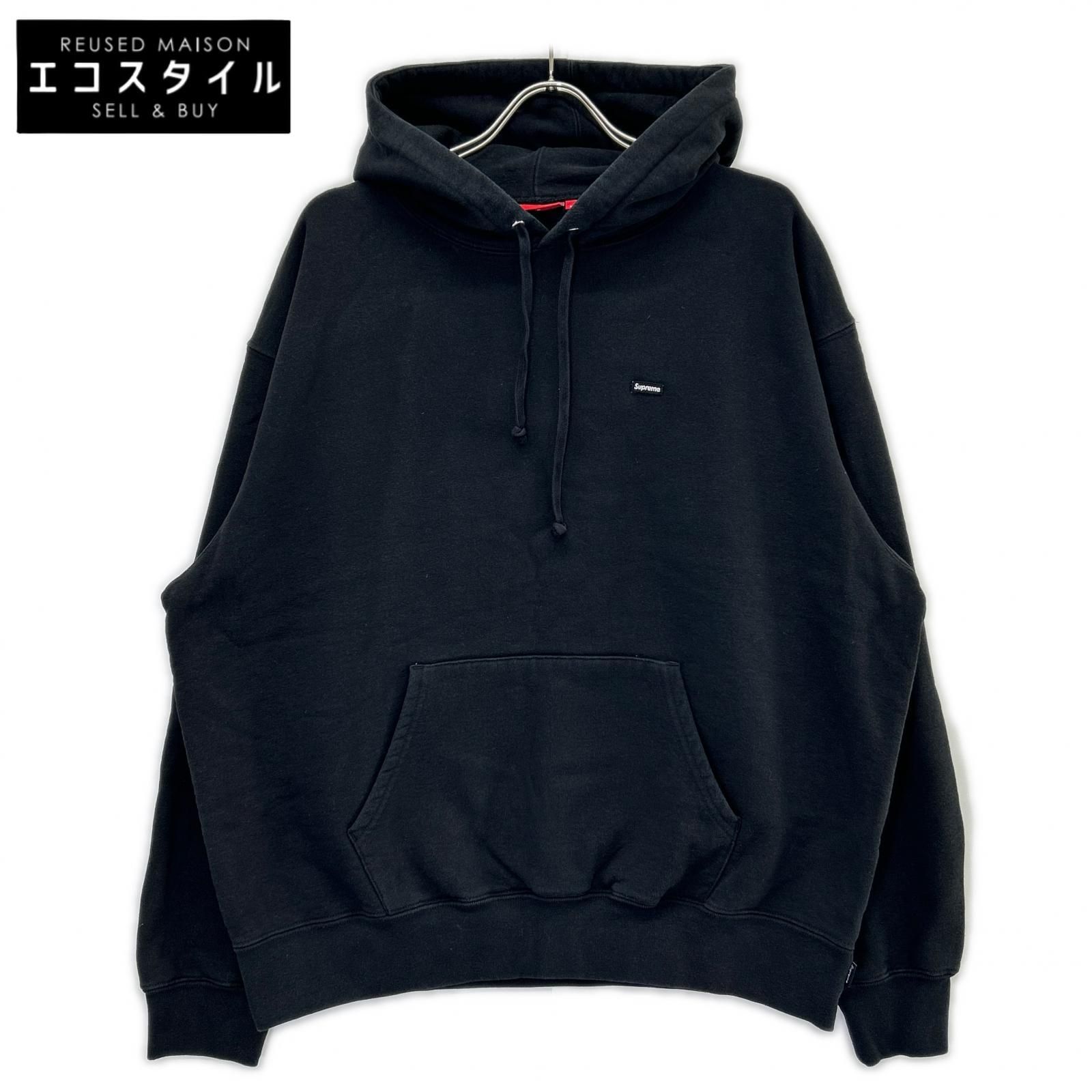 Supreme　シュプリーム　ブラック Small Box Hooded Sweatshirt　L