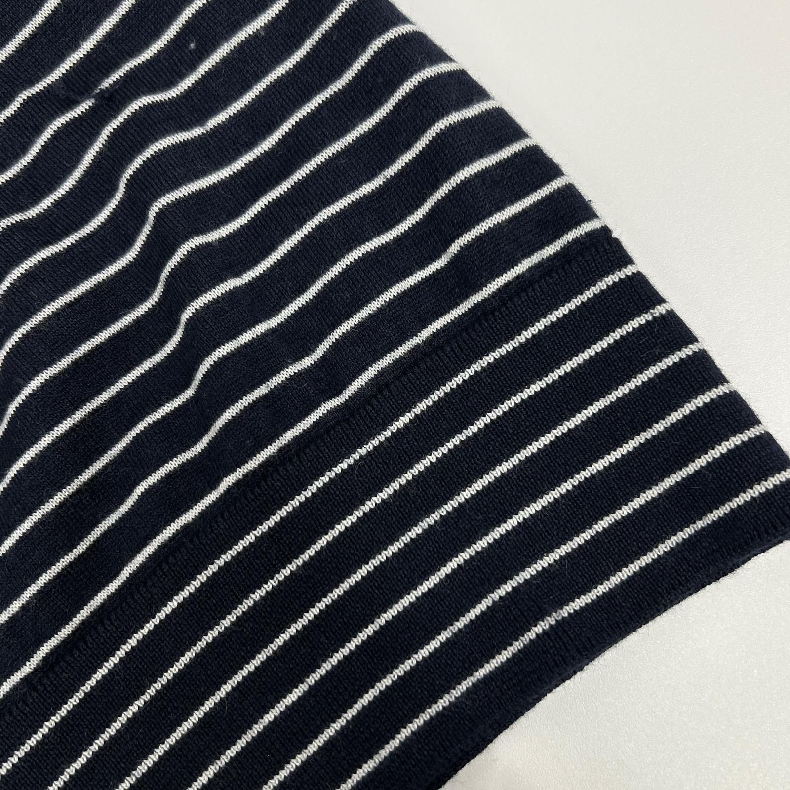 Loro Piana ロロピアーナ FAL6249 ネイビー×ホワイト ボーダー