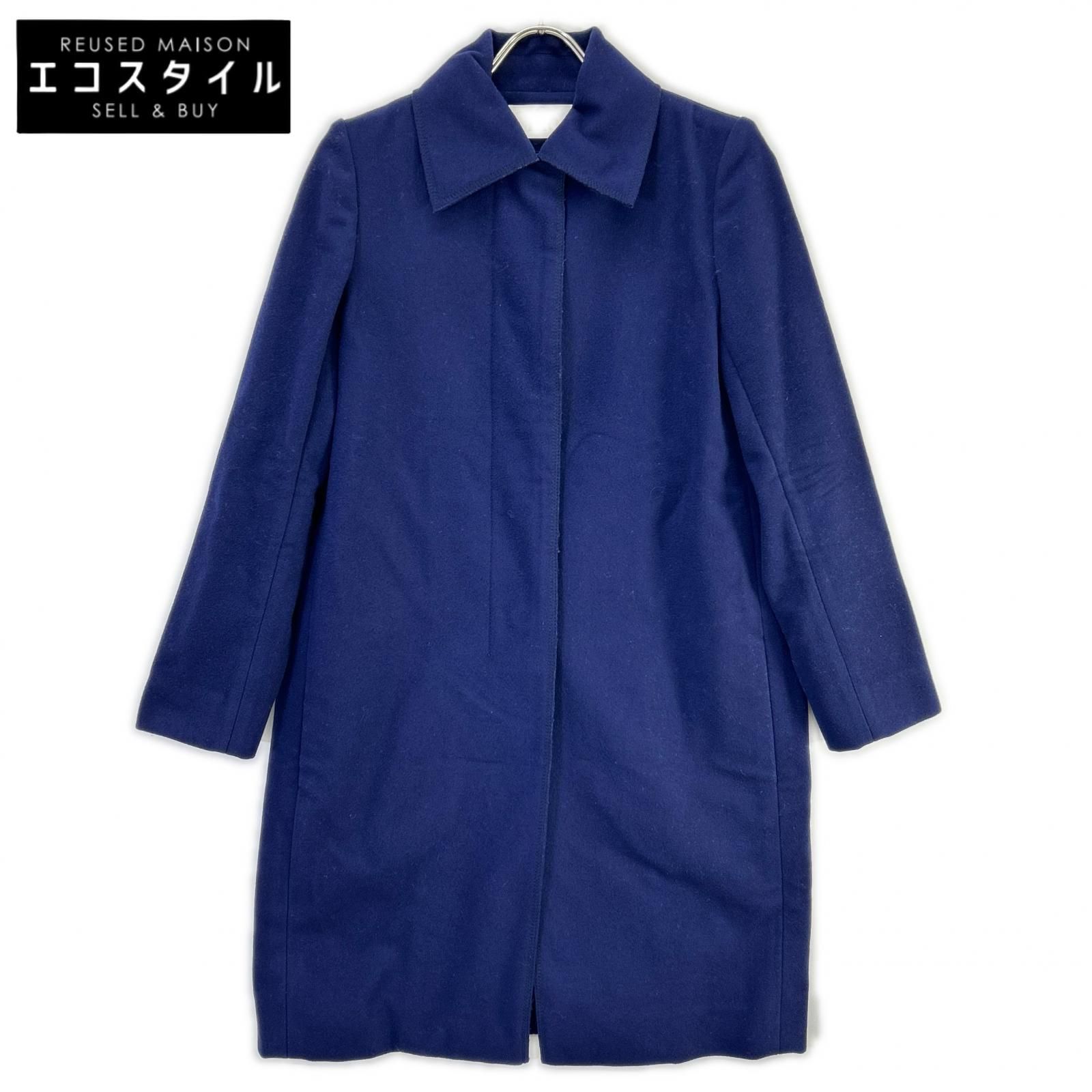 CHLOE クロエ 11AMA29-11A061 ネイビー ウール ステンカラー 比翼