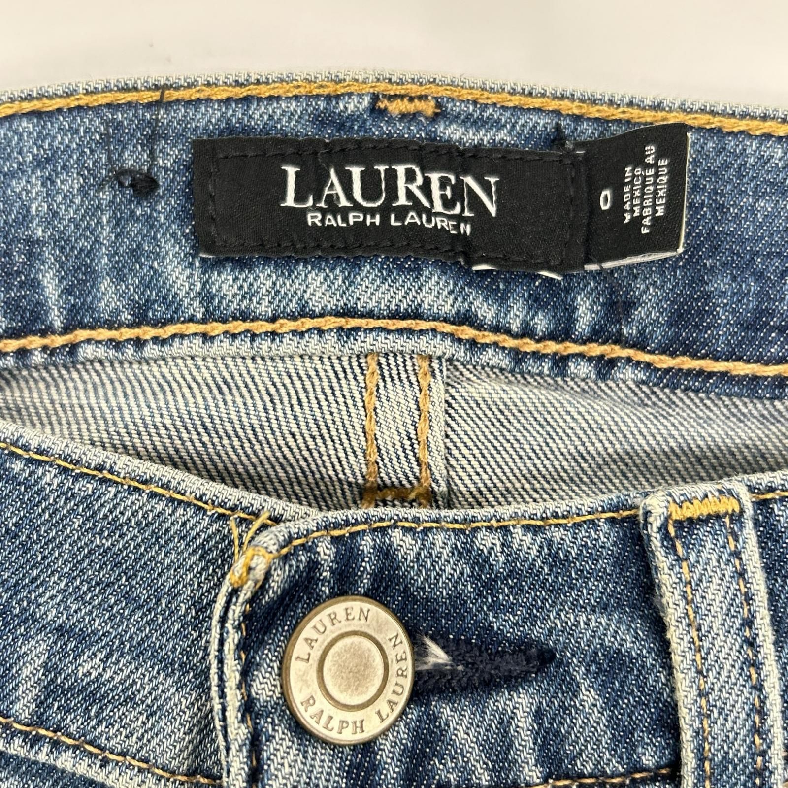 LAUREN RALPH LAUREN ローレン ラルフローレン ブルー パッチワーク