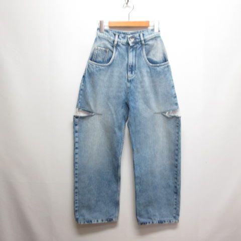 メゾンマルジェラ 1 Maison Margiela 1 スラッシュ ディティール デニム パンツ ジーンズ 36 ブルー S51LA0051 S30513 ジッパーフライ イタリア製