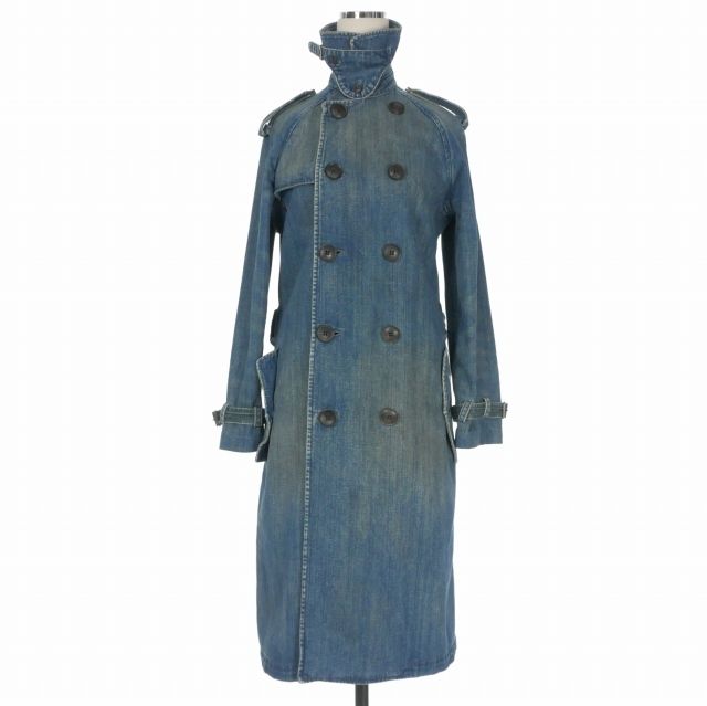 ラルフローレン RALPH LAUREN デニムトレンチコート ジャケット M インディゴ 青 WMBLDNMS4T00003 国内正規