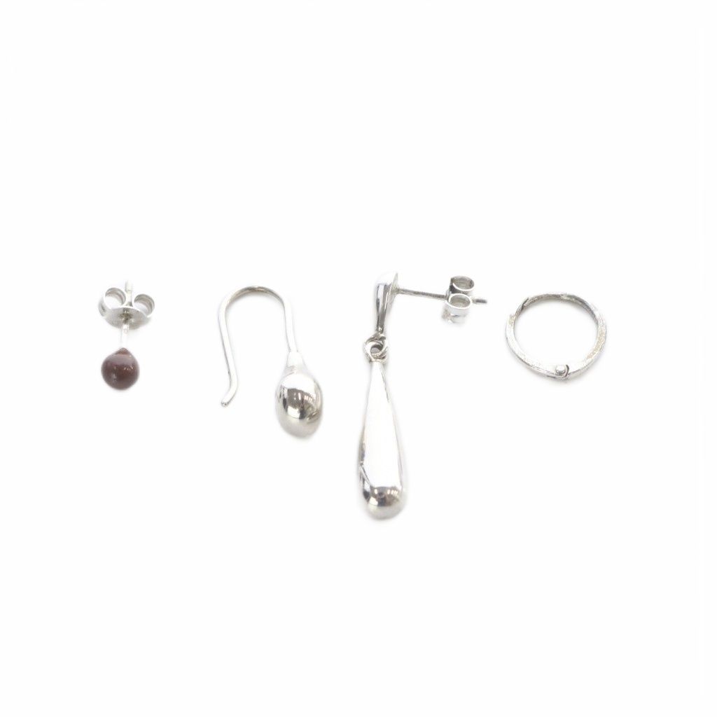 ルメール LEMAIRE 925 ピアス 4セット シルバー色