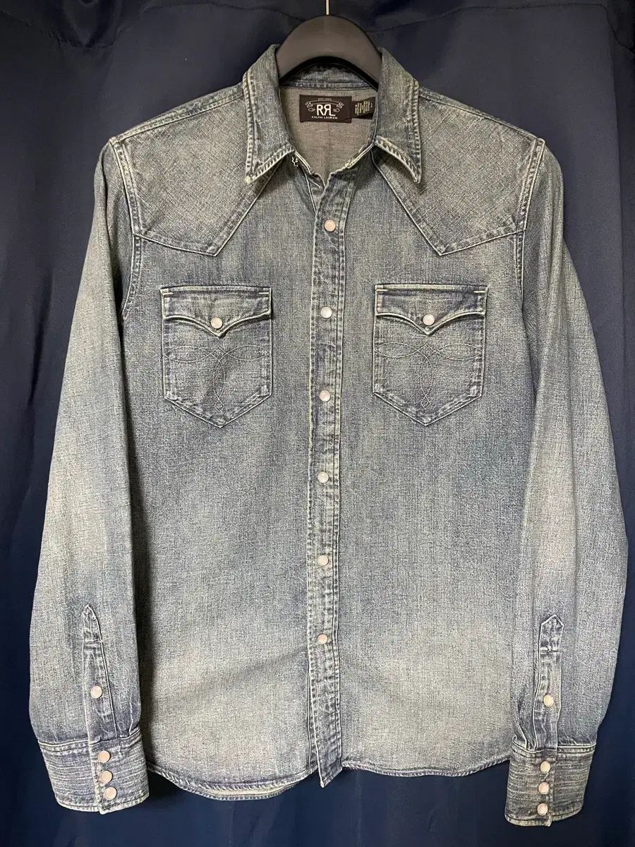 L RRL ウェスタン シャツ ダークウォッシュ
