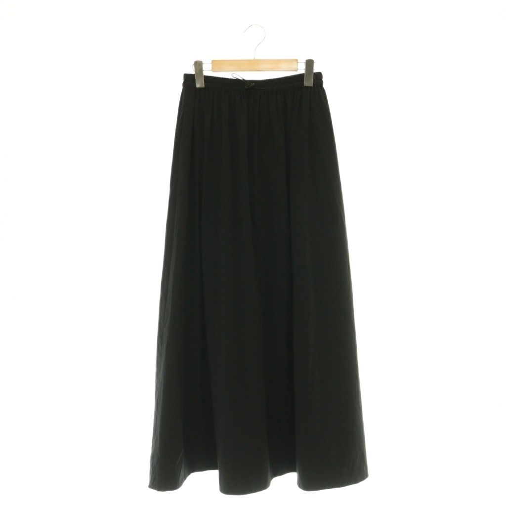 CELERI 2023SS GATHERED スカート 黒　美品 セルリ CELERI ロングスカート ギャザースカート F ブラック /ES □OS