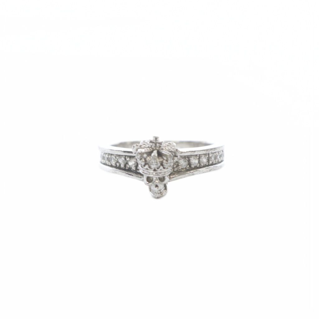 ジャスティンデイビス Justin Davis 指輪 SV Tiny Skull Band Ring