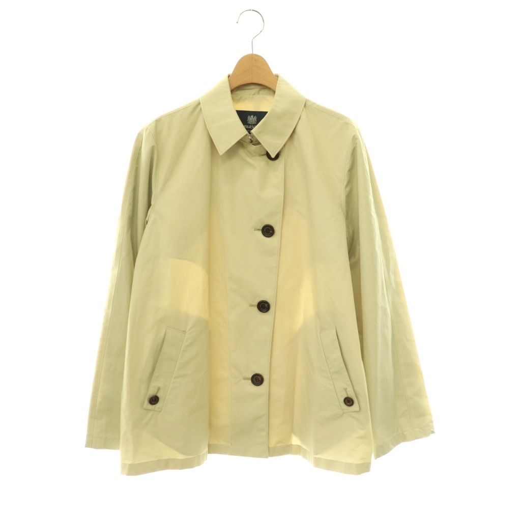 アクアスキュータム AQUASCUTUM コットンミドルコート ステンカラーコート 14 ベージュ /ES ■OS