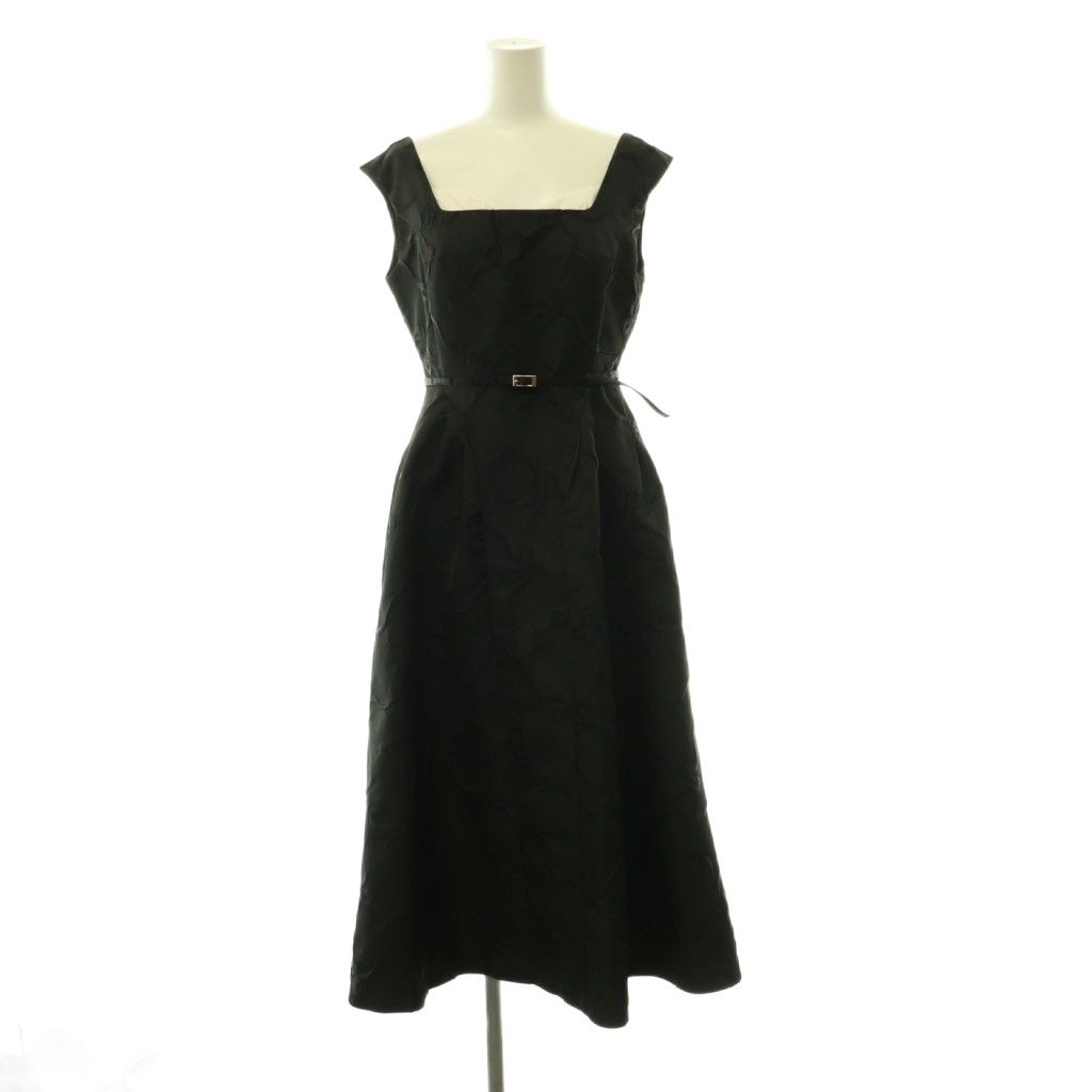 ハーリップトゥ Her lip to 26SS Le Lien Jacquard Dress ワンピース ノースリーブ S ブラック /ES ■OS ■SH