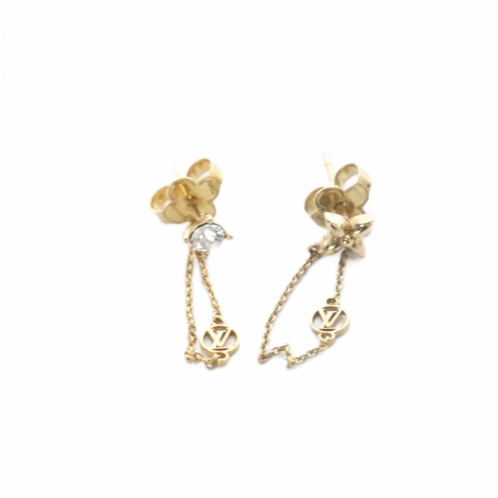 ルイヴィトン LOUIS VUITTON ブルックドレイユ プティルイ ピアス 両耳