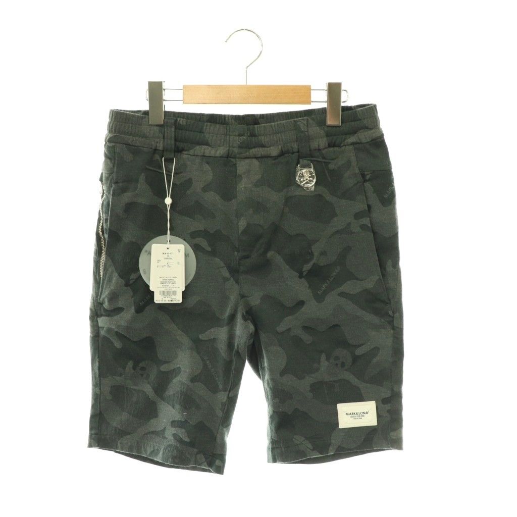 マーク＆ロナ MARK&LONA Gauge Garment Dye Shorts ジャガード ショーツ パンツ 総柄 46 グレー /HK ■OS ■AD