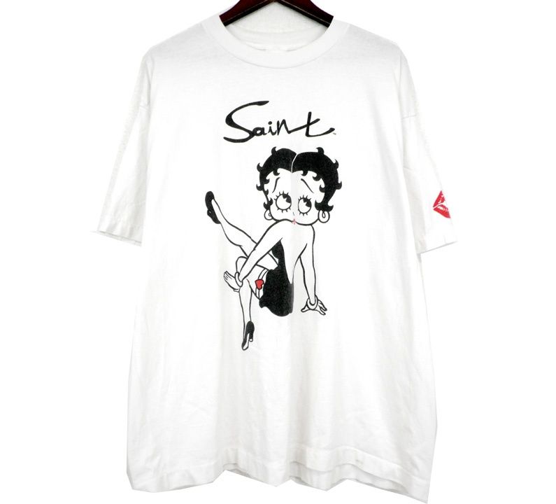 セントマイケル SAINT MICHAEL × ベティブープ Betty Boop 【 SM HR1 0000 C40 】 ベティ プリント 半袖 Tシャツ w27100