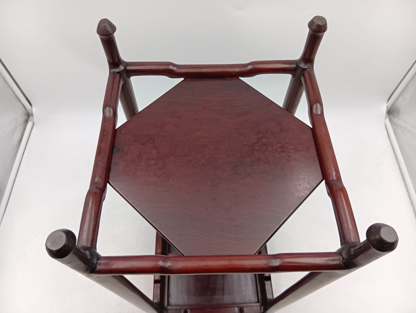 香炉台 木製 花台 飾り台 飾台 純木 花瓶台 木製台座 紫檀 盆栽