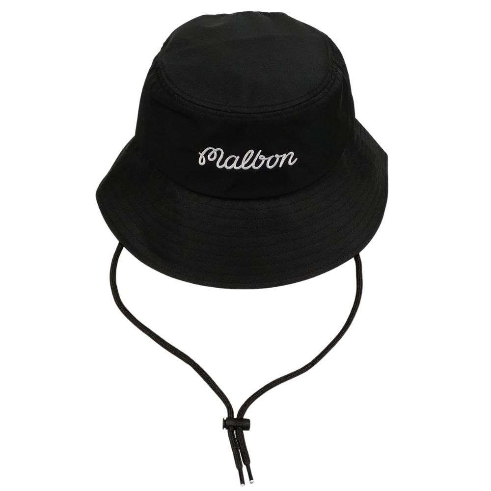Malbon マルボン BEAMS GOLF 別注 アーカイブ バケッツロゴ ハット ブラック サイズL/XL 正規品 / 41153