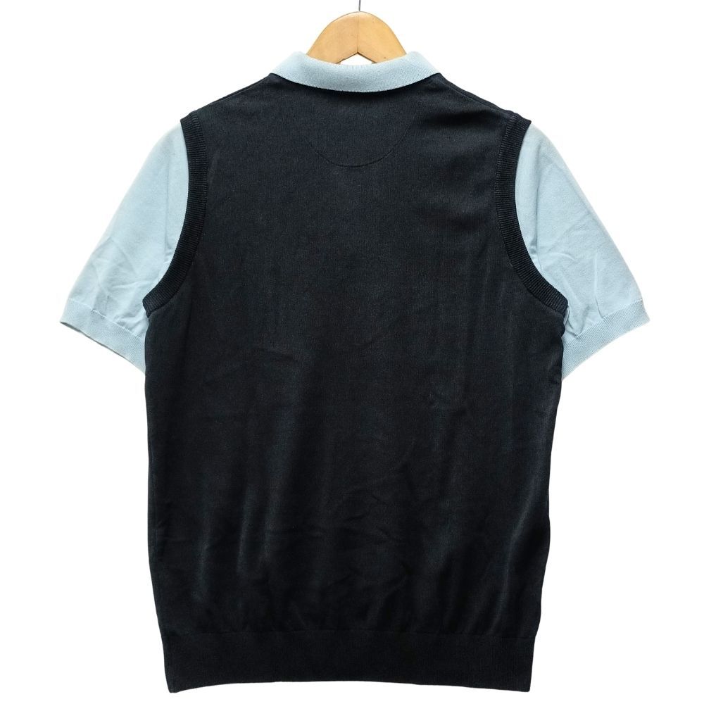 CLUBHAUS フェイクレイヤードベストポロシャツ Clubhaus クラブハウス フェイクレイヤード ニットベスト ポロシャツ