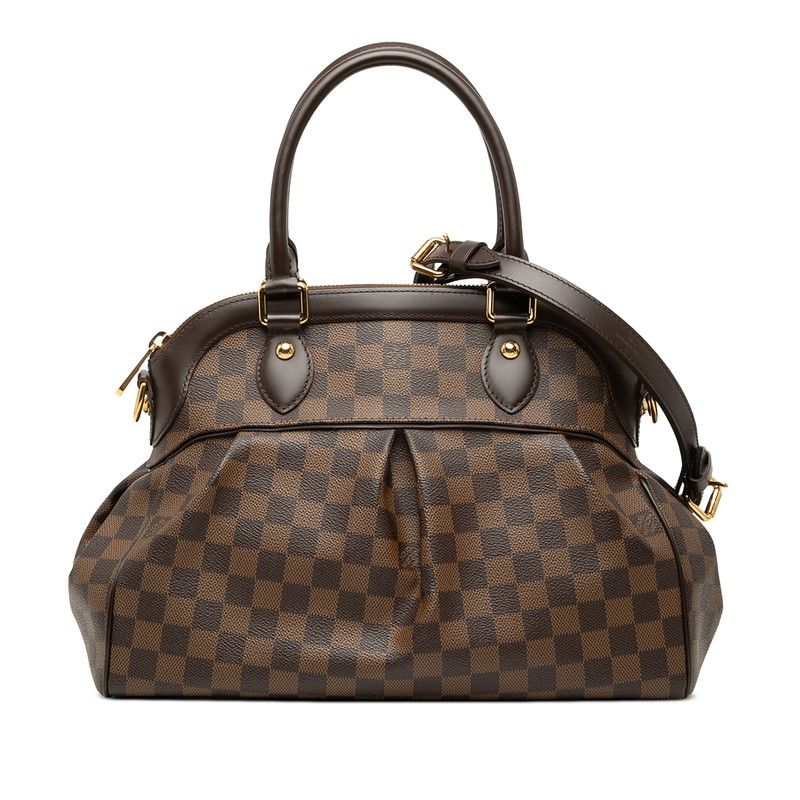 ルイ ヴィトン ダミエ トレヴィPM ハンドバッグ ショルダーバッグ 2WAY N51997 ブラウン PVC レザー レディース LOUIS VUITTON【1-0268048】