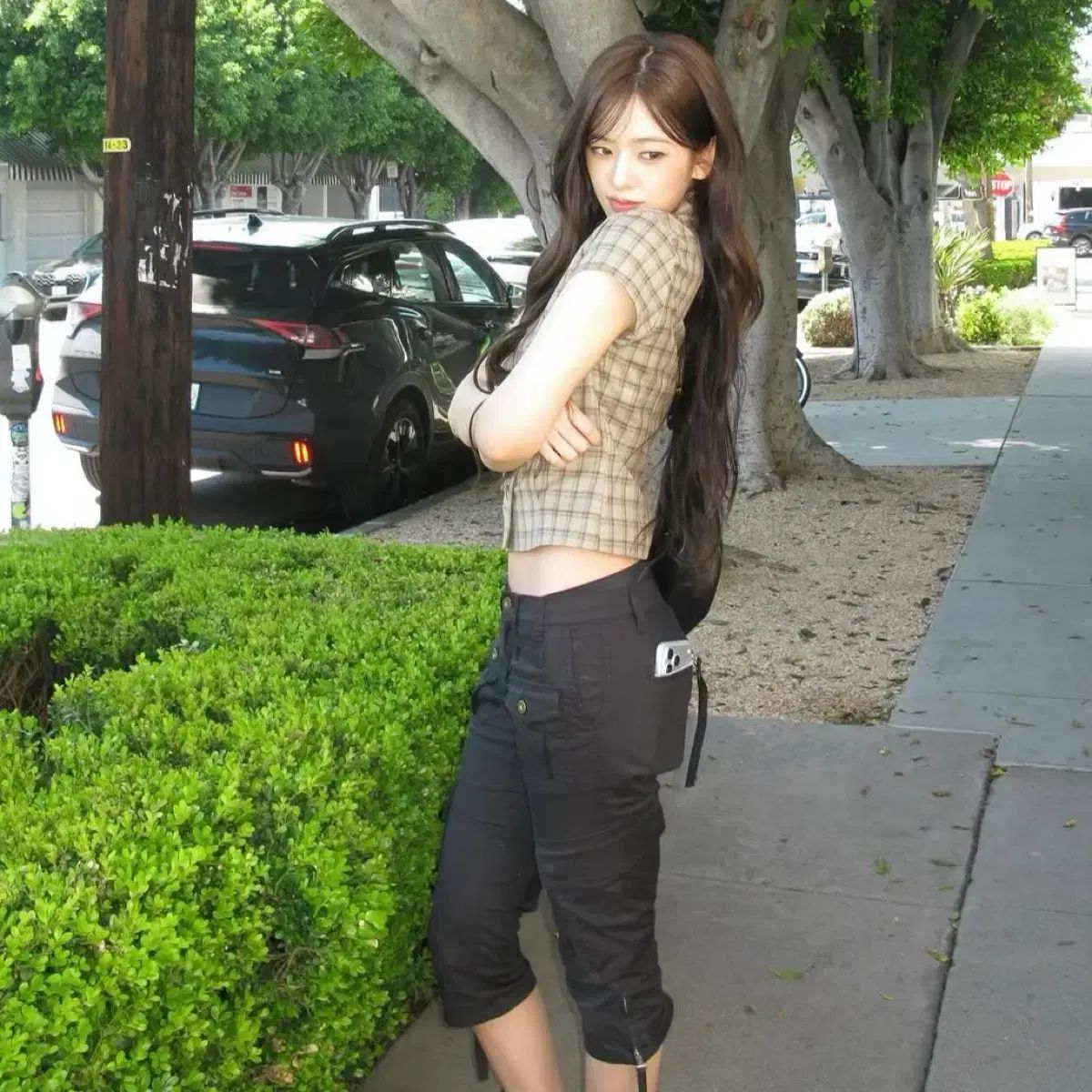 s/e/o KNEE LENGTH POCKET SKINNY PANTS