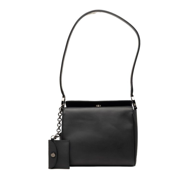 サルヴァトーレフェラガモ ガンチーニ ワンショルダーバッグ BL-217651 ブラック パテントレザー レディース Salvatore Ferragamo【1-0271382】