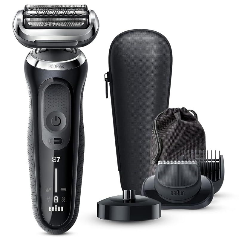 BRAUN メンズシェーバー シリーズ7 71-N4500CS-V(ブラック) 電動 3枚刃 ノワールブラック