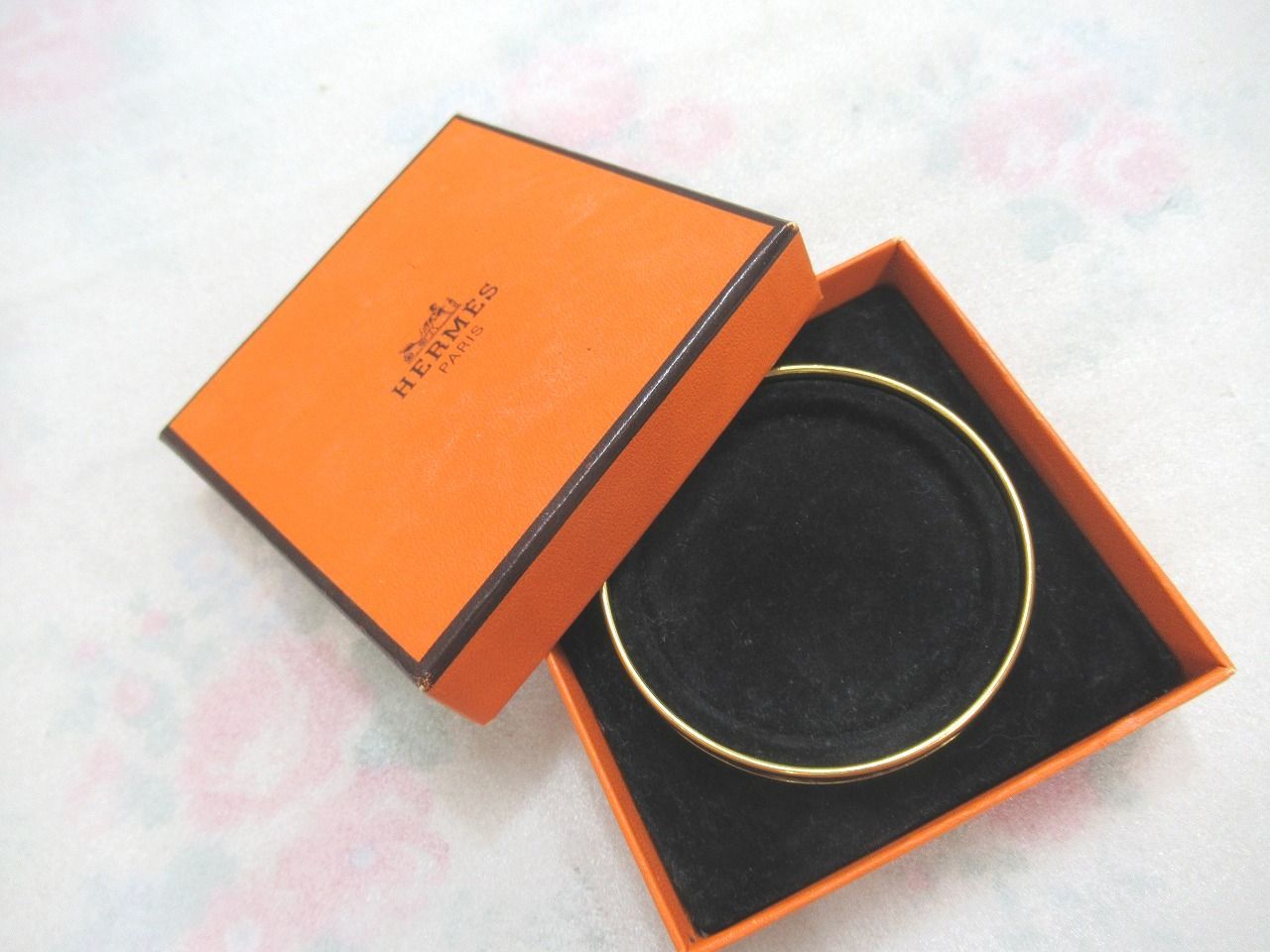 美品☆HERMES エルメス エマイユバングル PM ブレスレット 七宝焼
