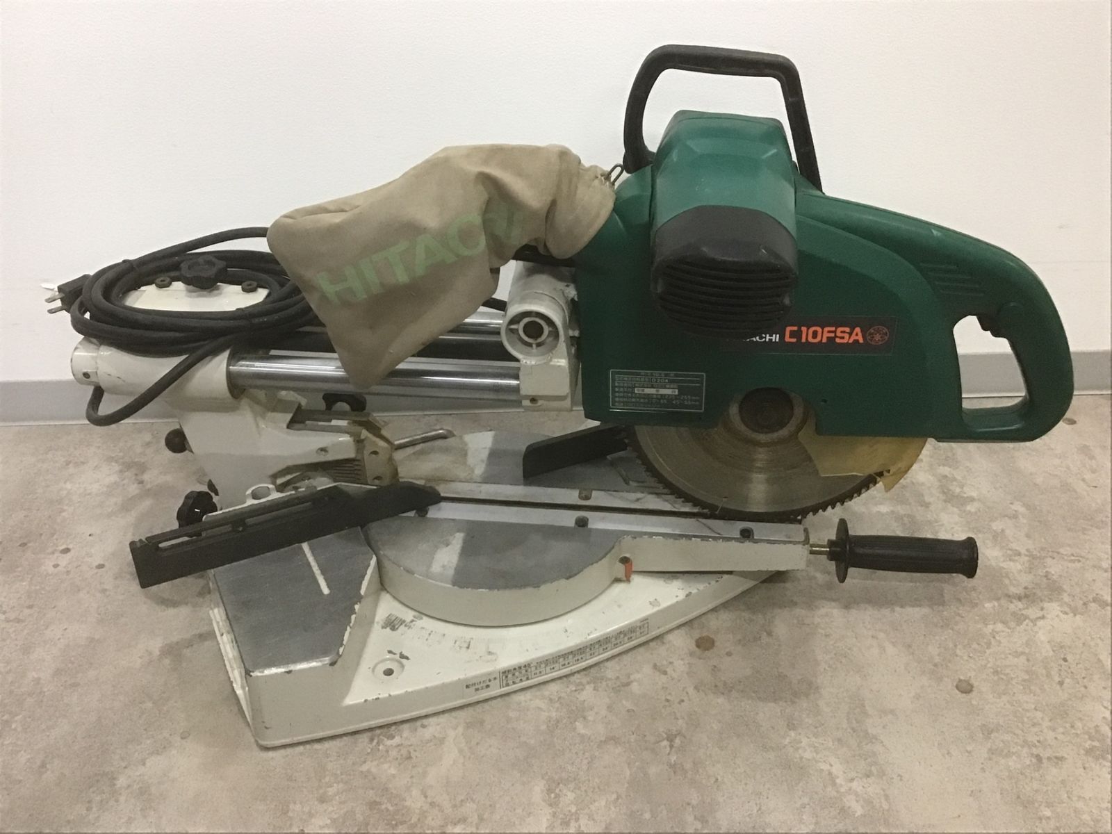 中古現状品】ハイコーキ(HIKOKI ※旧:日立工機) 卓上スライド丸のこ 