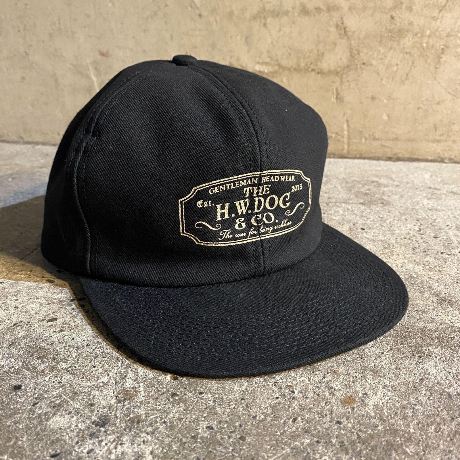THE H.W.DOG & CO. トラッカーキャップ ブラック size38 ザ エイチ