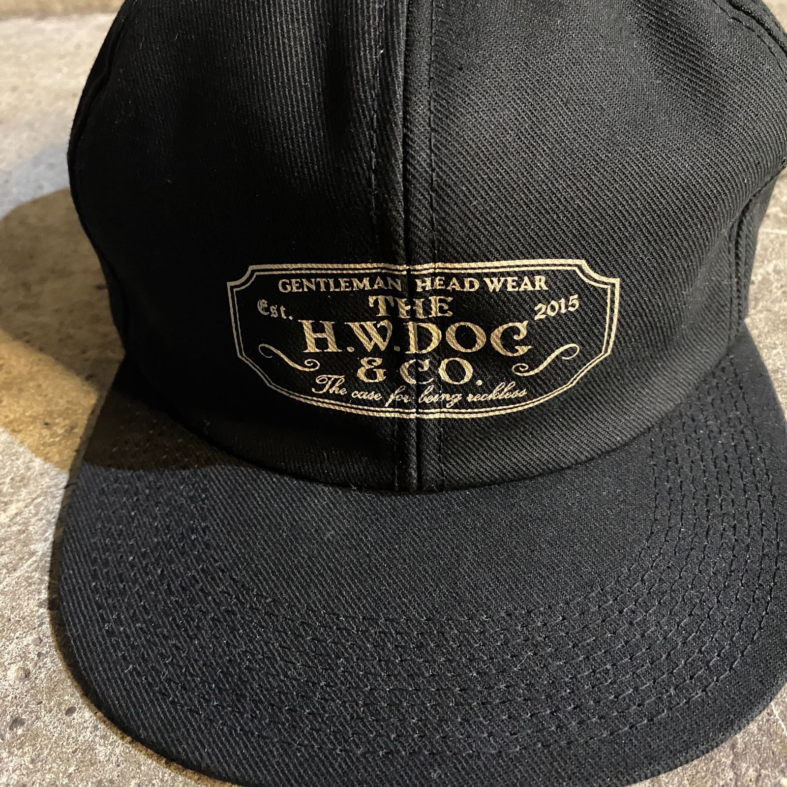 hwdog トラッカーキャップ　size38 THE H.W.DOG & CO. トラッカーキャップ ブラック size38 ザ エイチ