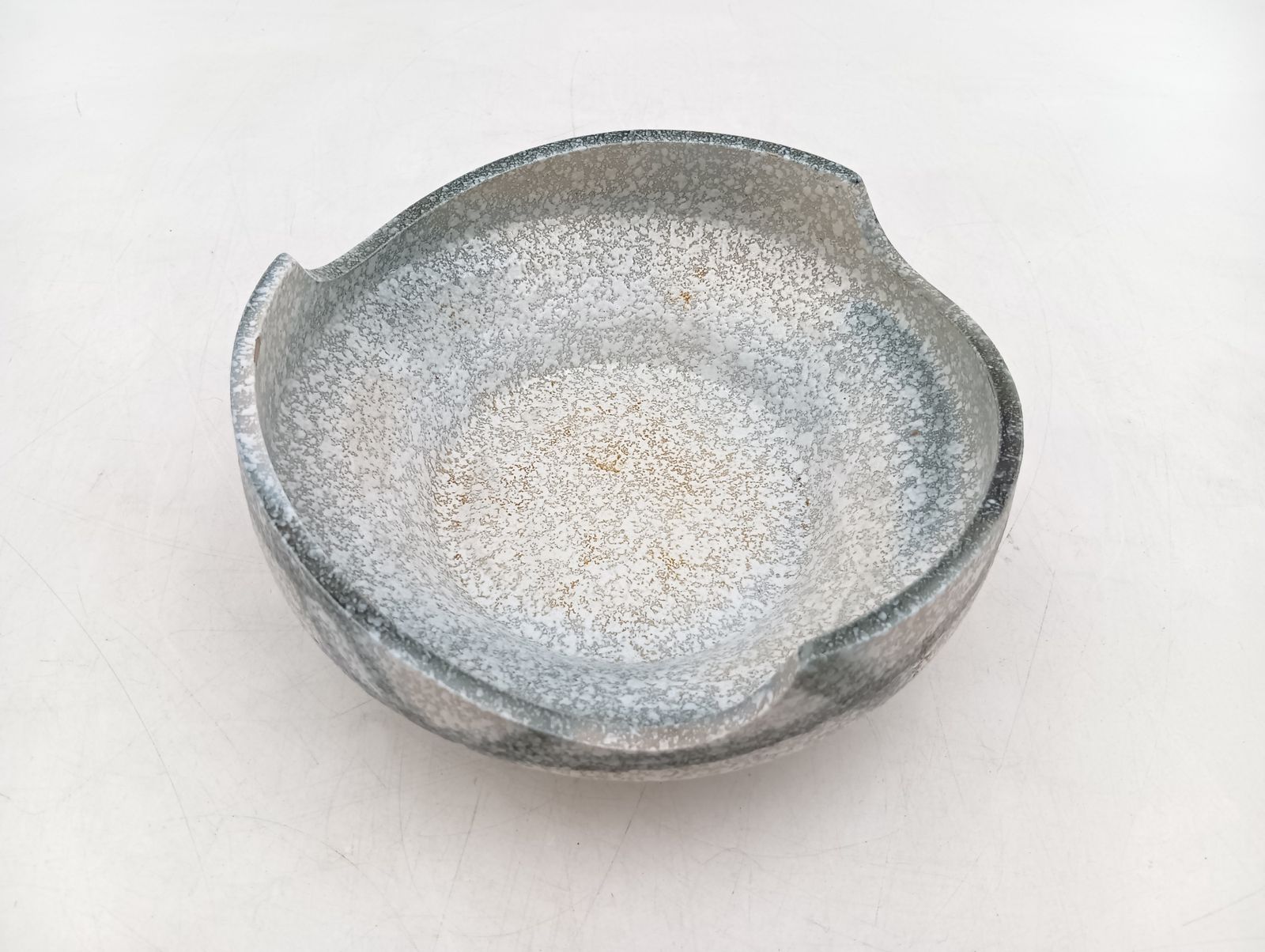花器 水盤 陶器製 いけばな_Y9673