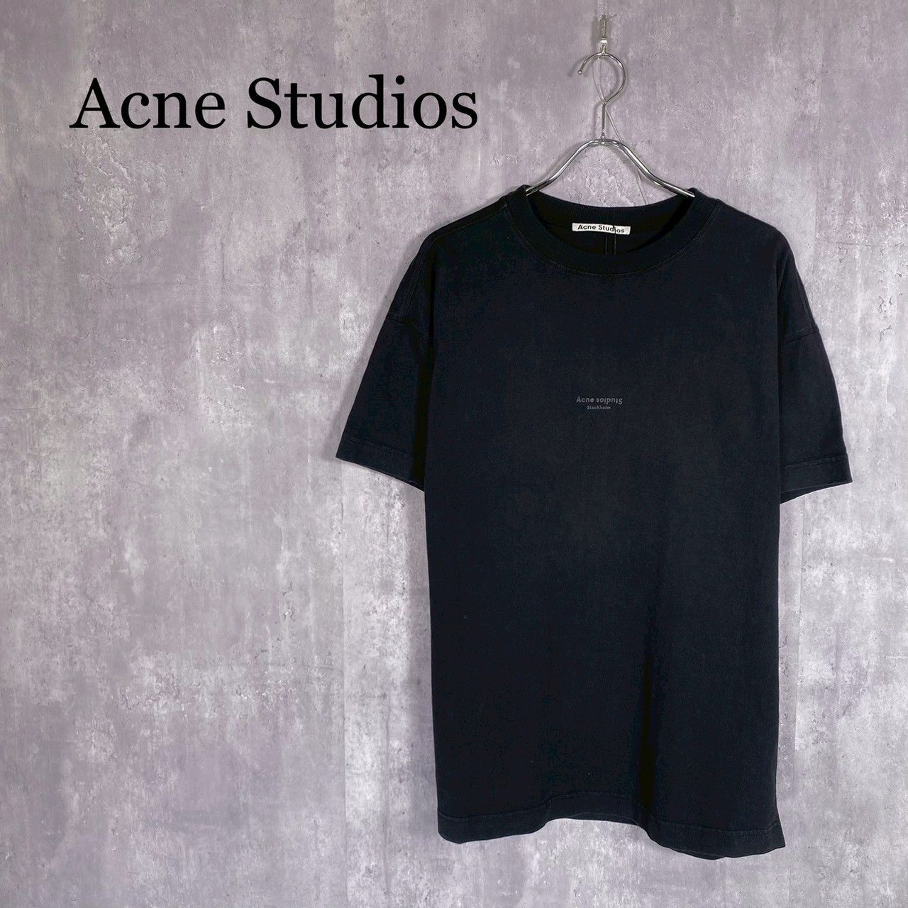 『Acne Studios』アクネストゥディオス (S) フロントロゴプリントTシャツ カットソー