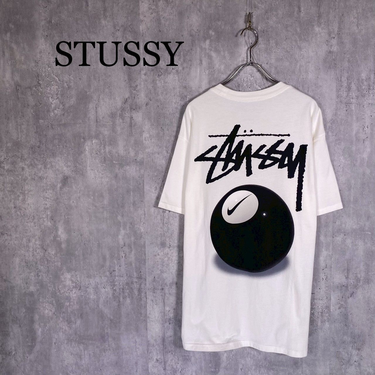 STUSSY × NIKE』ステューシー × ナイキ (S) 8ボール Tシャツ 