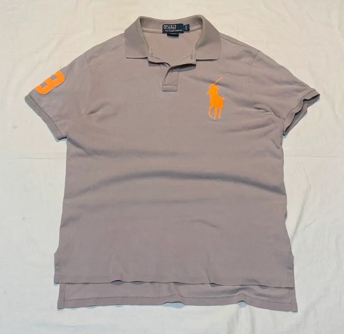 ポロラルフローレン ビックポニー カラーTシャツ グレー
